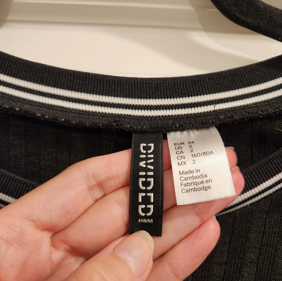 H&M Black Ribbed Dress - Picture 4 of 6
